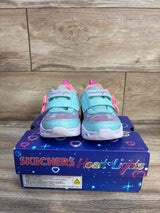 Sketchers Heart Light Up Boogie Land Sneaker Mint sz 9c