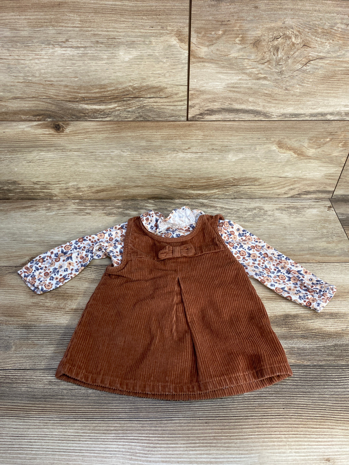 Nicole Miller Floral Cord Jumpsuit White sz 6-9m