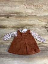 Nicole Miller Floral Cord Jumpsuit White sz 6-9m