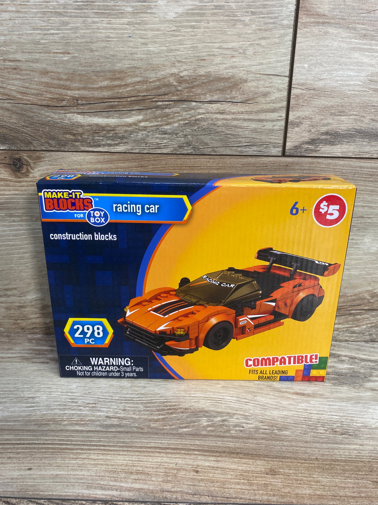 NEW Make-It Blocks Racing Car Building Set - 298pc