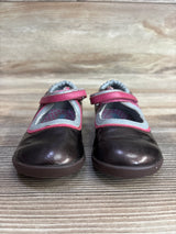 Robeez Faux Leather Mary Jane Sneakers Brown sz 7c