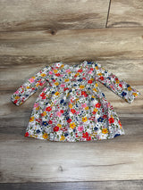 Old Navy Floral Long Sleeve Dress White sz 18-24m