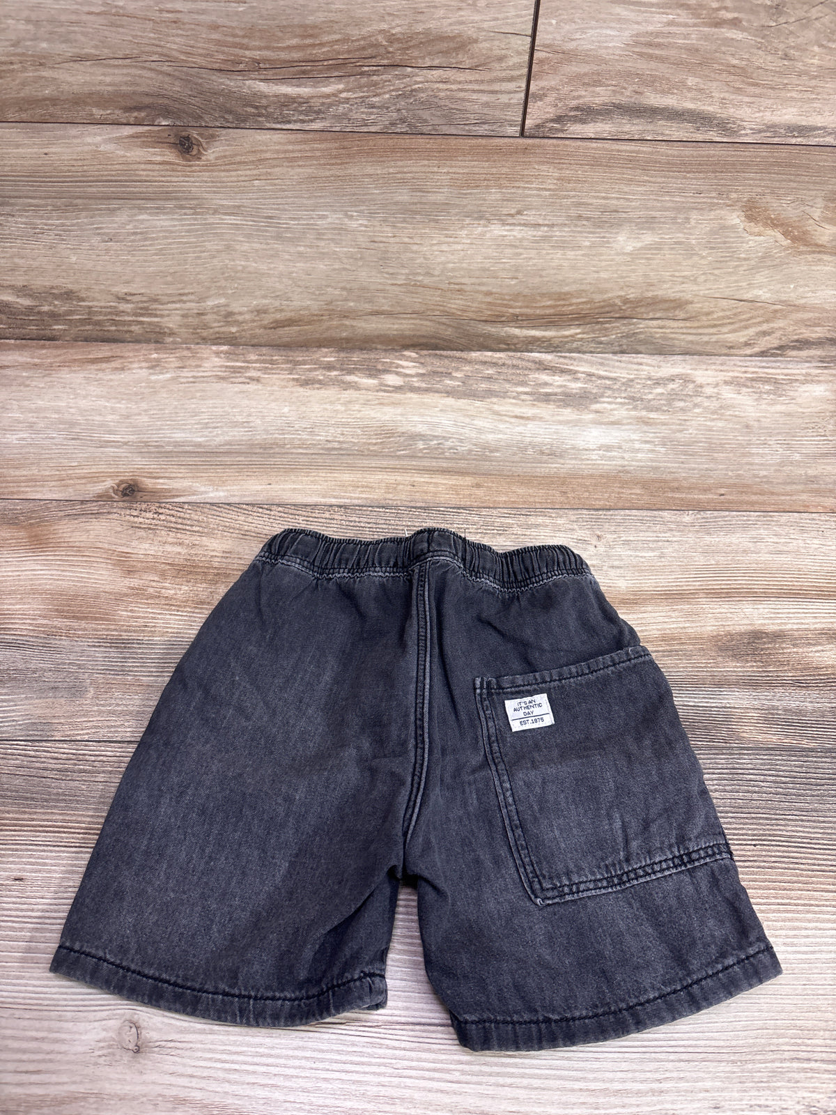 Zara Drawstring Denim Shorts Grey sz 5T