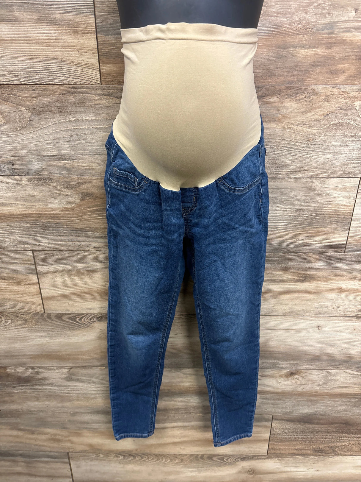 Indigo Blue Full Panel Maternity Jeans Blue sz Medium