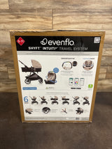 NEW Evenflo Shyft Intuiti+ Travel System w/ Revolve180 LiteMax NXT Car Seat in Champagne