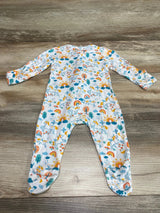 Larkspur Unicorns & Rainbows Sleeper White sz 3-6m