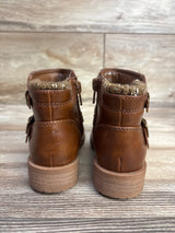 Wonder Nation Sweater Knit Ankle Boots in Chestnut sz 8c