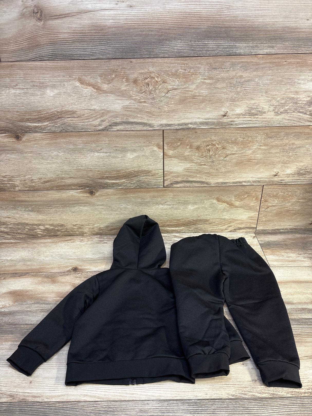 Shein 2pc Zip-Up Jacket & Joggers Set Black sz 18-24m