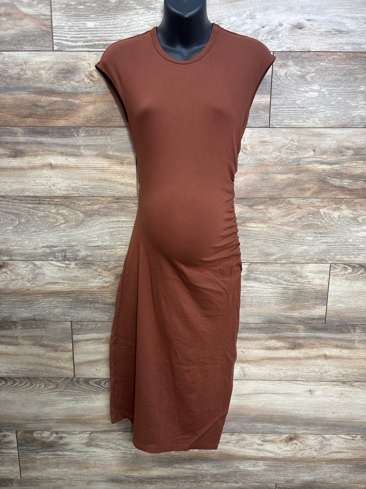 Dazy Maternity Bodycon Dress Brown sz Large