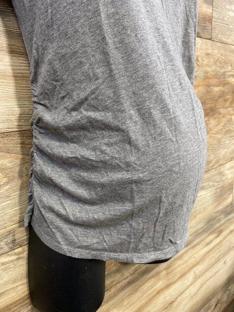 Isabel Maternity Ruched Shirt Grey sz Small - Me n Mommy To Be