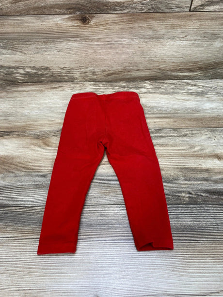 Cat & Jack Red Leggings sz 18m - Me 'n Mommy To Be