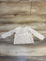 Focus Mushroom Print Long Sleeve Shirt Taupe sz 24m