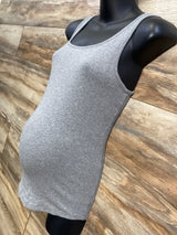 Isabel Maternity Tank Top Gray sz Medium