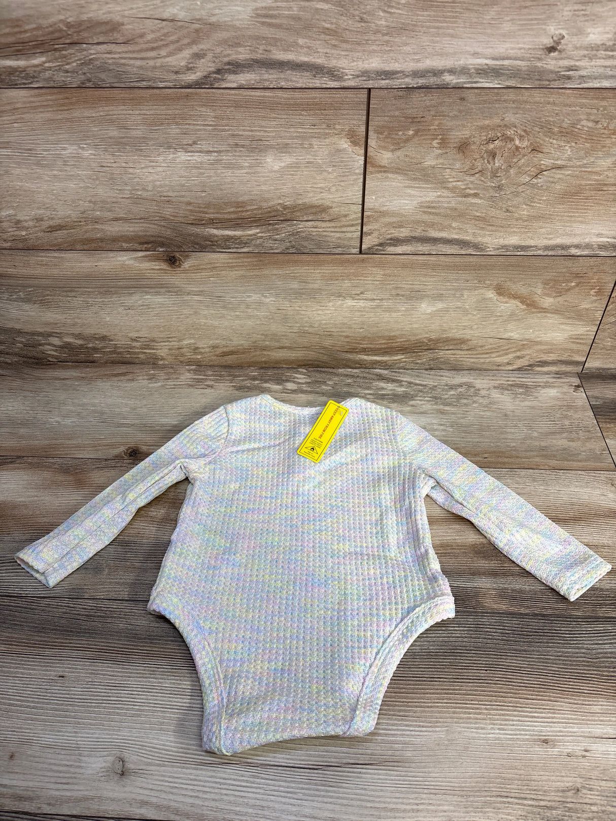 NEW Shein Tie-Dye Waffle Knit Bodysuit Multicolored sz 12-18m