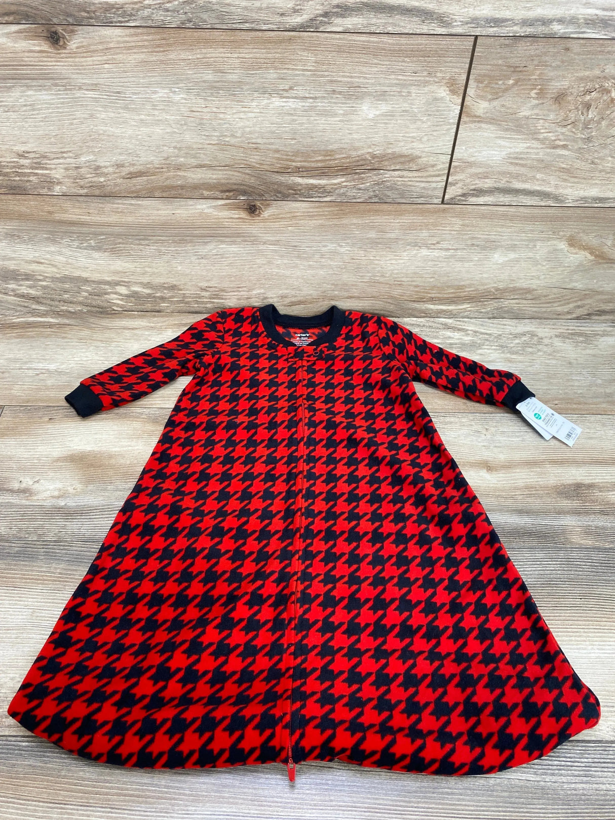 NEW Carter's Red/Black Houndstooth Sleep Bag sz 6-9m