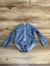 1pc Waves Rashguard Swimsuit Blue sz 12m