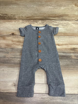 Littlest Prince Couture Button-Front Jumpsuit Grey sz 6m