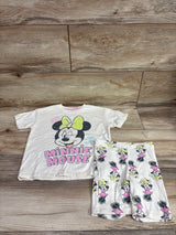 Disney Junior 2pc Minnie Mouse Shirt & Shorts Set Ivory sz 4T