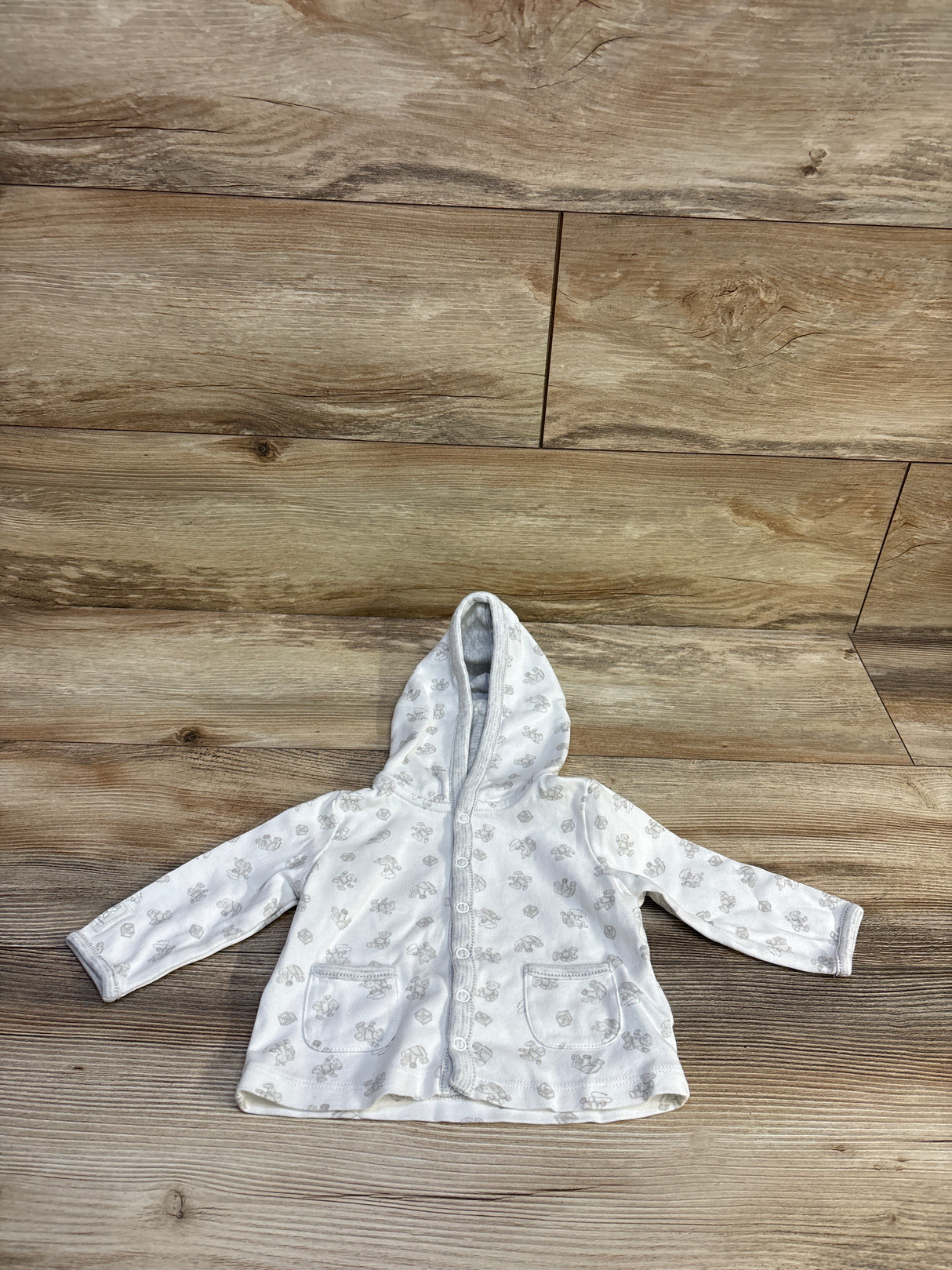 Ralph Lauren Button-Up Hoodie White sz 6m