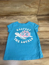 Baby Gap Respect The Locals Shirt Blue sz 4-5T