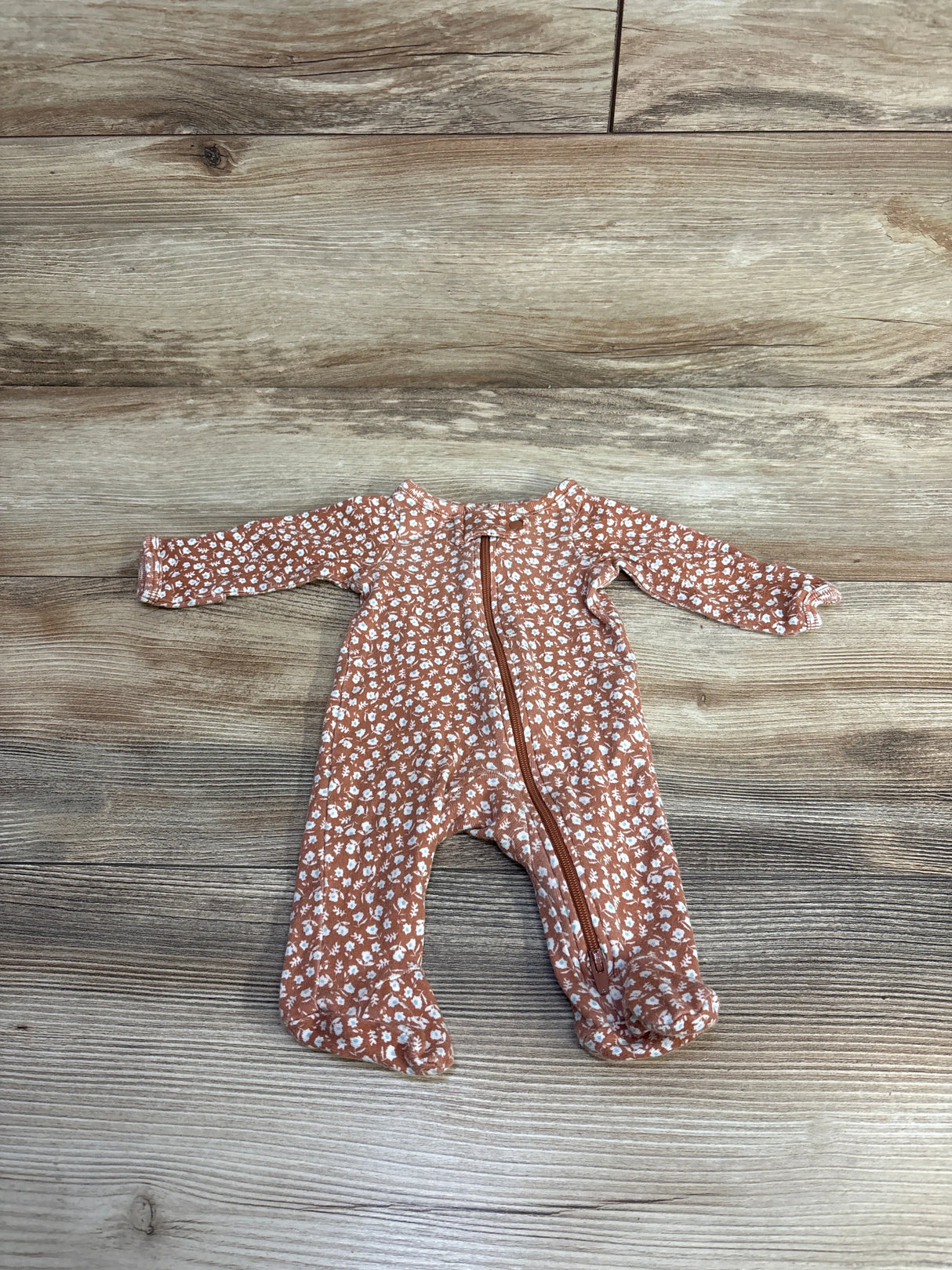 Just One You Floral Sleeper Brown sz Preemie