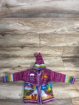 Native Creation Handmade Alpaca Peruvian Sweater Purple sz 3T