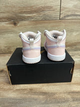 Air Jordan 1 Mid TD 'Pink Wash' Sneakers sz 6c