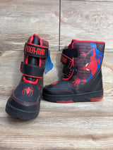 NEW Marvel Spider-Man Light-Up Winter Boots Black sz 1Y