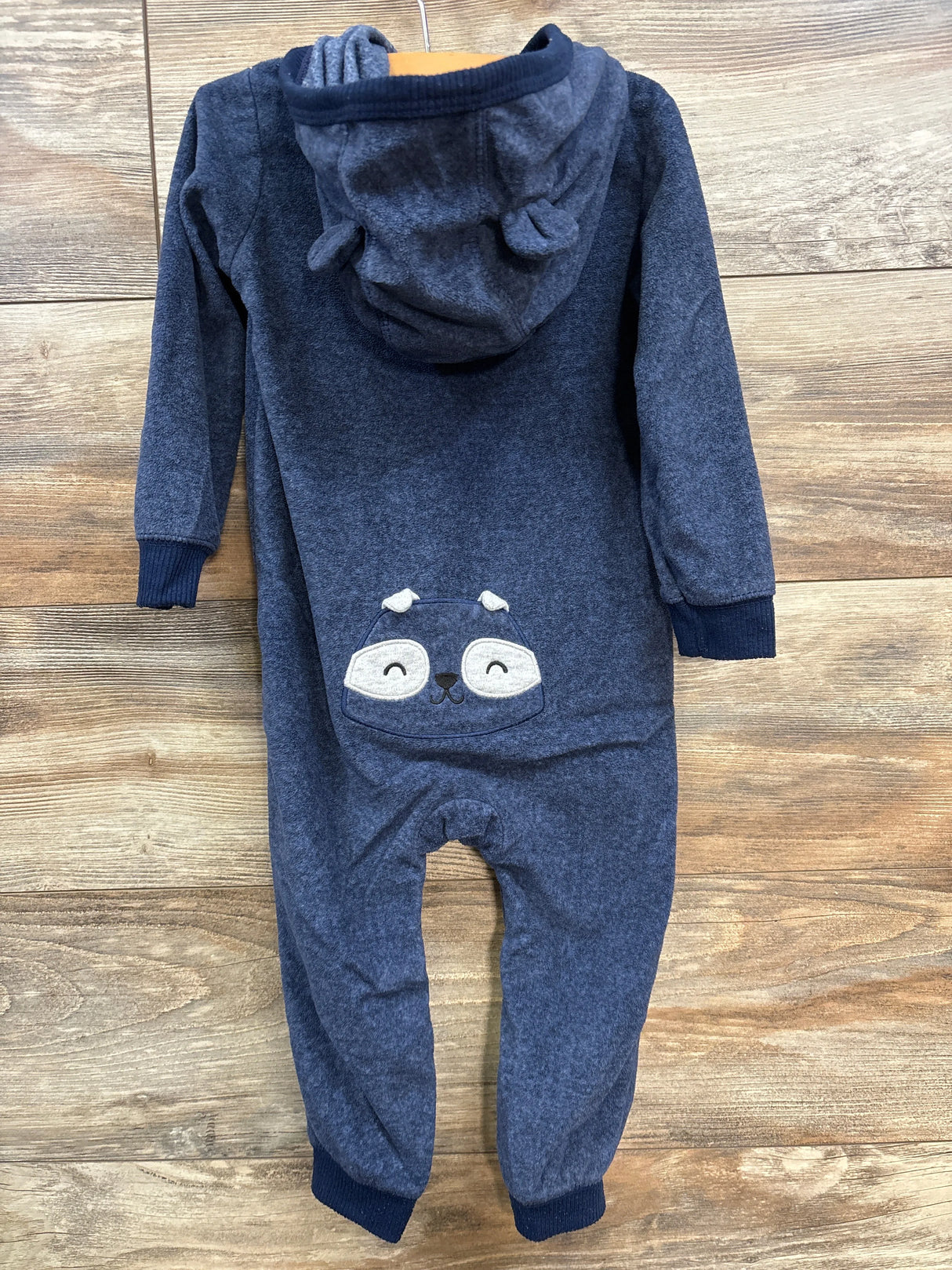 Carter's Fleece Henley Coverall Blue sz 24m