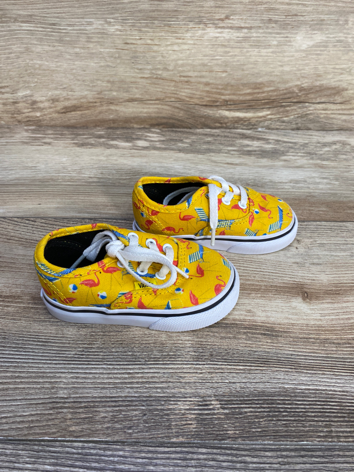 Vans Pool Vibes Cyber Yellow Sneakers sz 4.5c