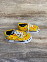 Vans Pool Vibes Cyber Yellow Sneakers sz 4.5c