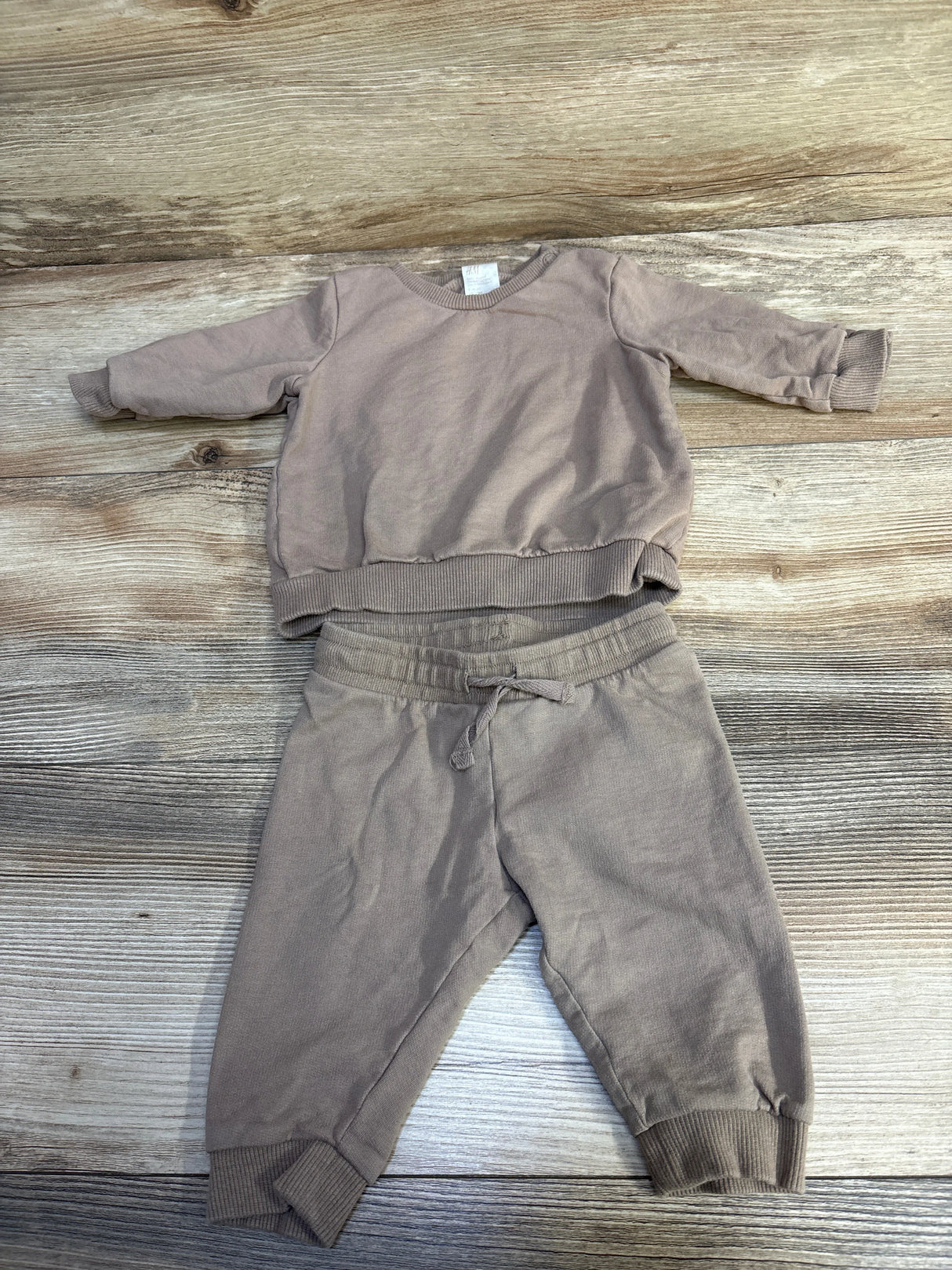 H&M 2pc Sweatshirt & Jogger Set Brown sz 3m