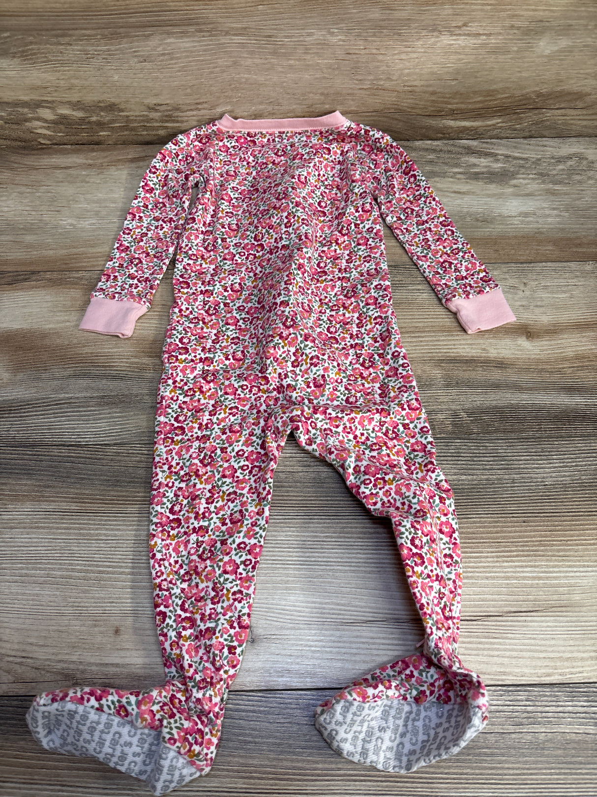 Carter's Floral Heart Sleeper Pink sz 18m