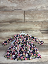 NEW Carter's 2pc Floral Shirt & Bottoms Set Black sz 12m