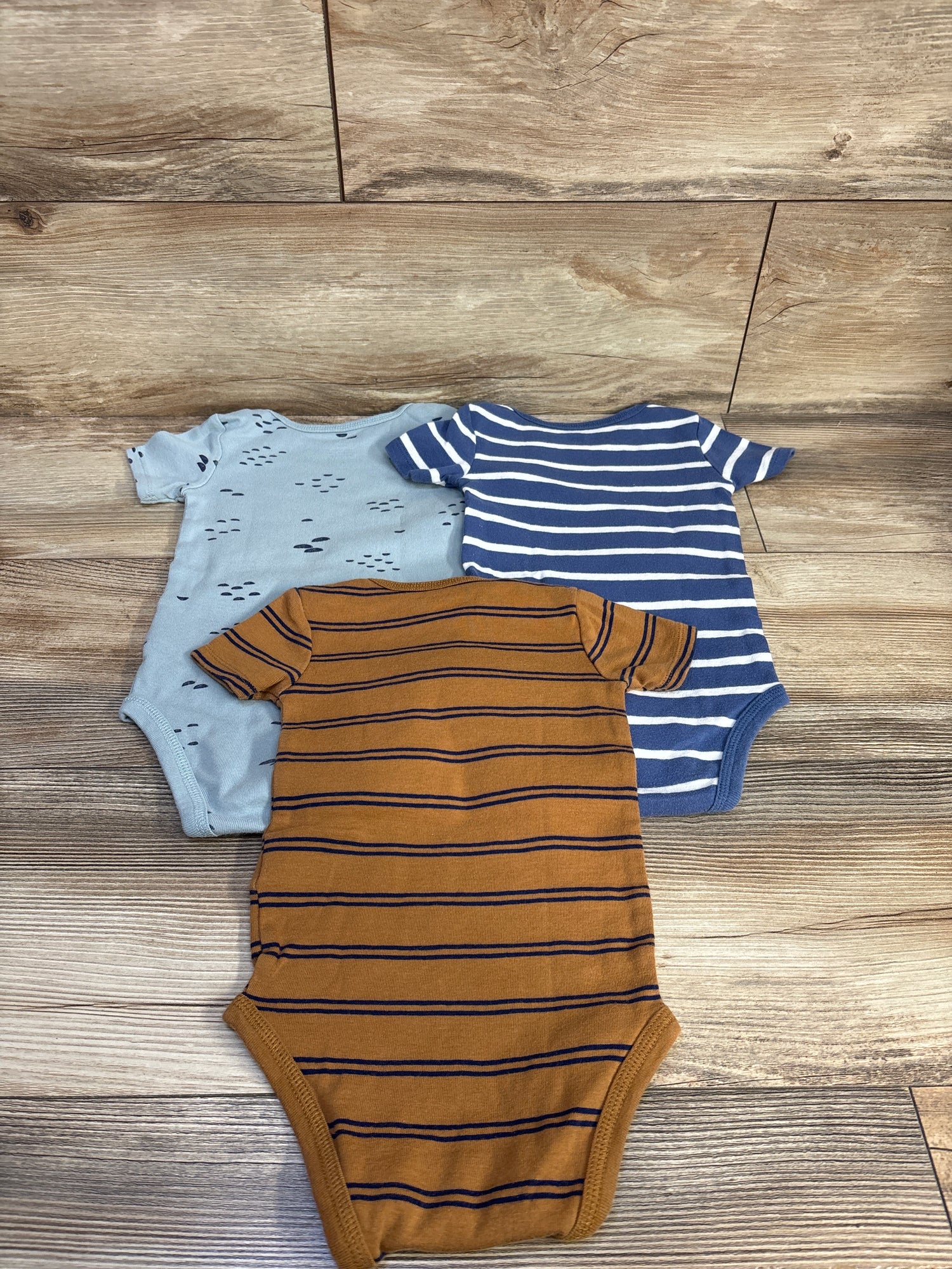 Simple Joys 3pk Bodysuit Set Blue sz 12m