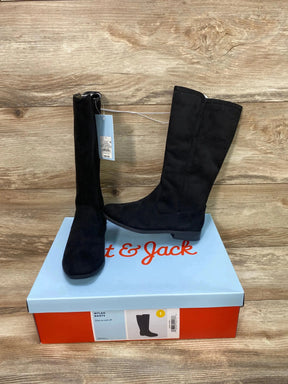 NEW Cat & Jack Mylah Tall Riding Boots Black sz 1Y - Me n Mommy To Be