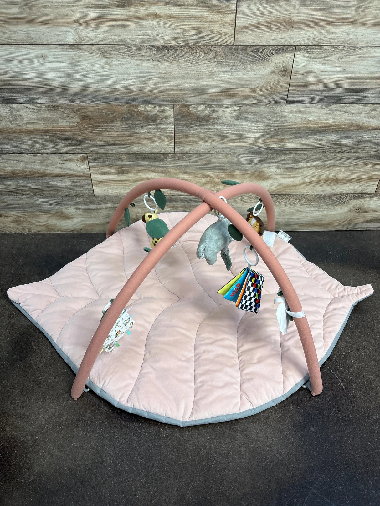 Blissful Diary Play Gym Activity Mat Pink Leaf