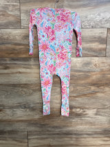 Posh P. Floral Footie Pink sz 12-18m