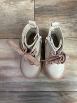Cat & Jack Amaya Combat Boots Ivory sz 5c