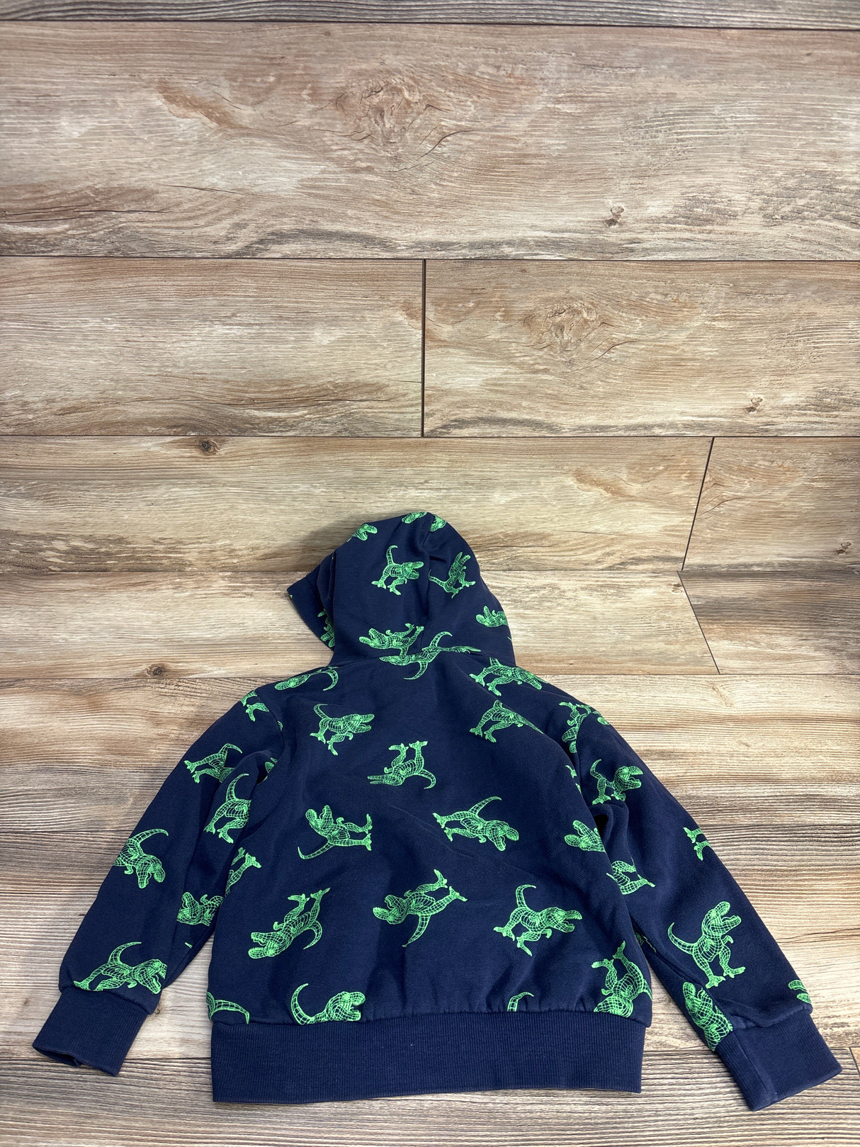 H&M Dinosaur Pull Over Hoodie Navy sz 5T-6