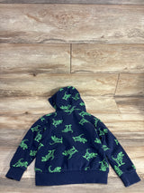 H&M Dinosaur Pull Over Hoodie Navy sz 5T-6
