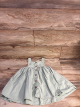 Generic Sleeveless Button-Front Dress Green sz 2T