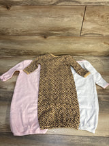 Hudson Baby 3pk Gowns Pink sz 0-6m - Me n Mommy To Be