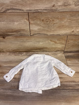 H&M Button-Down Long Sleeve Shirt White sz 9m