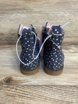 NWoT Cat & Jack Giovanna Polka Dot Boots Blue/Pink Sz 6c