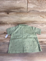 NEW Carter's 2pc Button Up Shirt & Hat Green sz 24m - Me n Mommy To Be