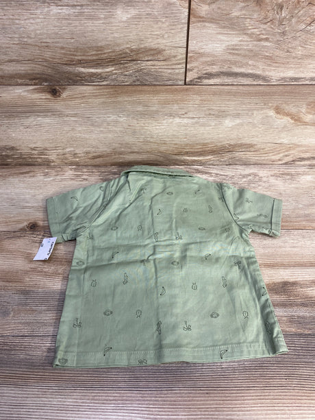 NEW Carter's 2pc Button Up Shirt & Hat Green sz 24m - Me n Mommy To Be