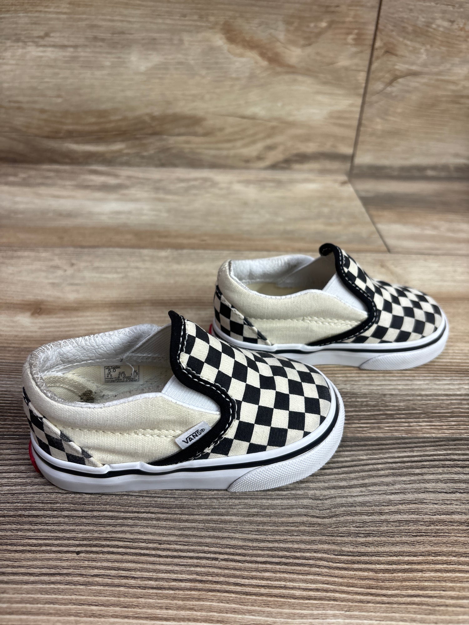 Vans Classic Slip-On Checkerboard Sneakers sz 5c