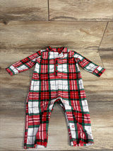 Carter's Plaid Coat Style Coverall Red sz 6m