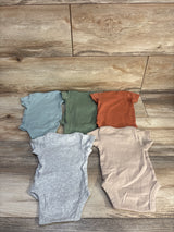 Gerber 5pk Bodysuit Set Green sz Newborn
